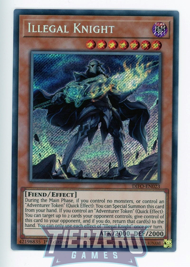 DIFO-EN023 - Illegal Knight - Secret Rare - Effect Monster - Dimension Force