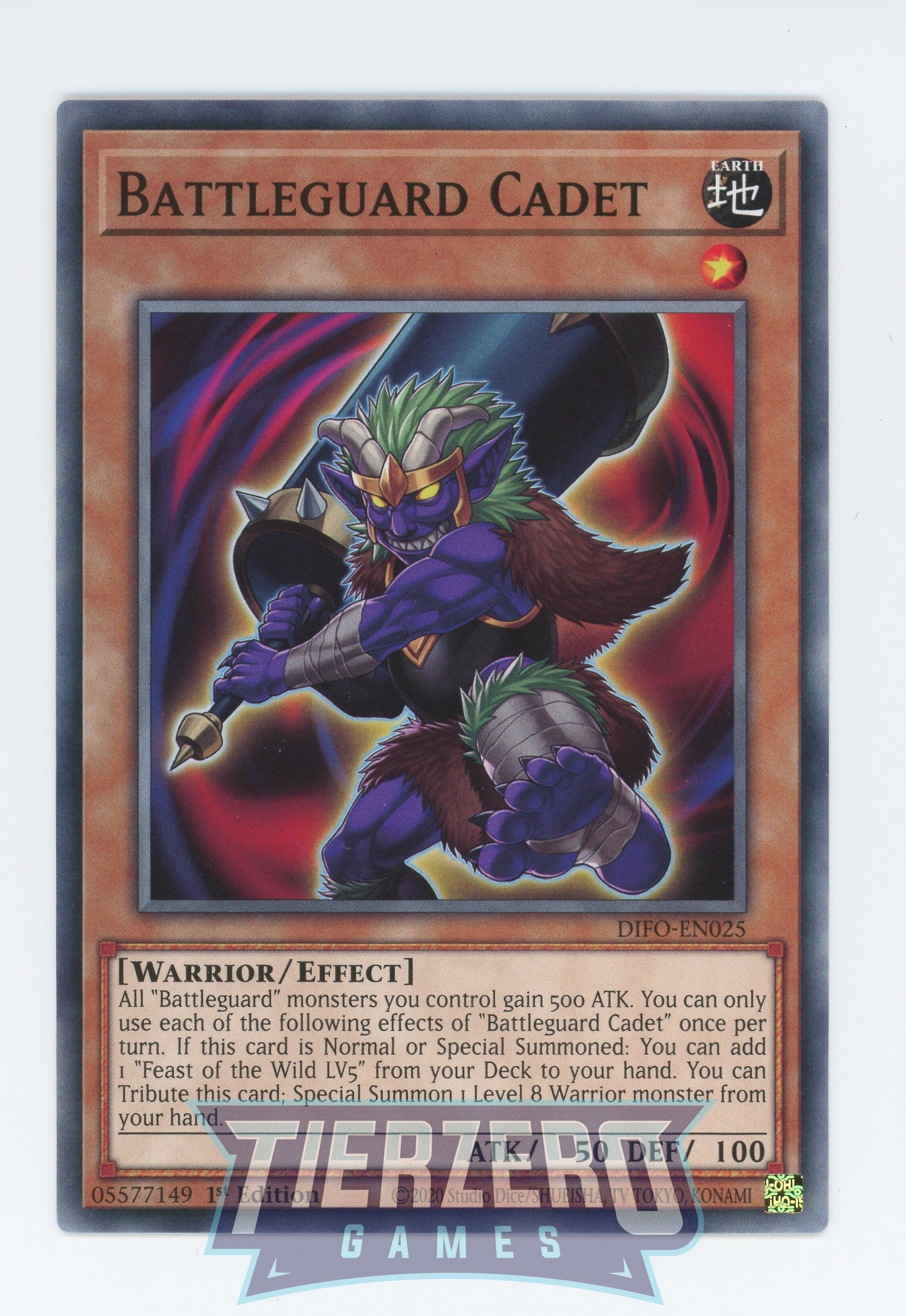 DIFO-EN025 - Battleguard Cadet - Common - Effect Monster - Dimension Force