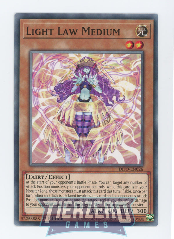 DIFO-EN026 - Light Law Medium - Common - Effect Monster - Dimension Force