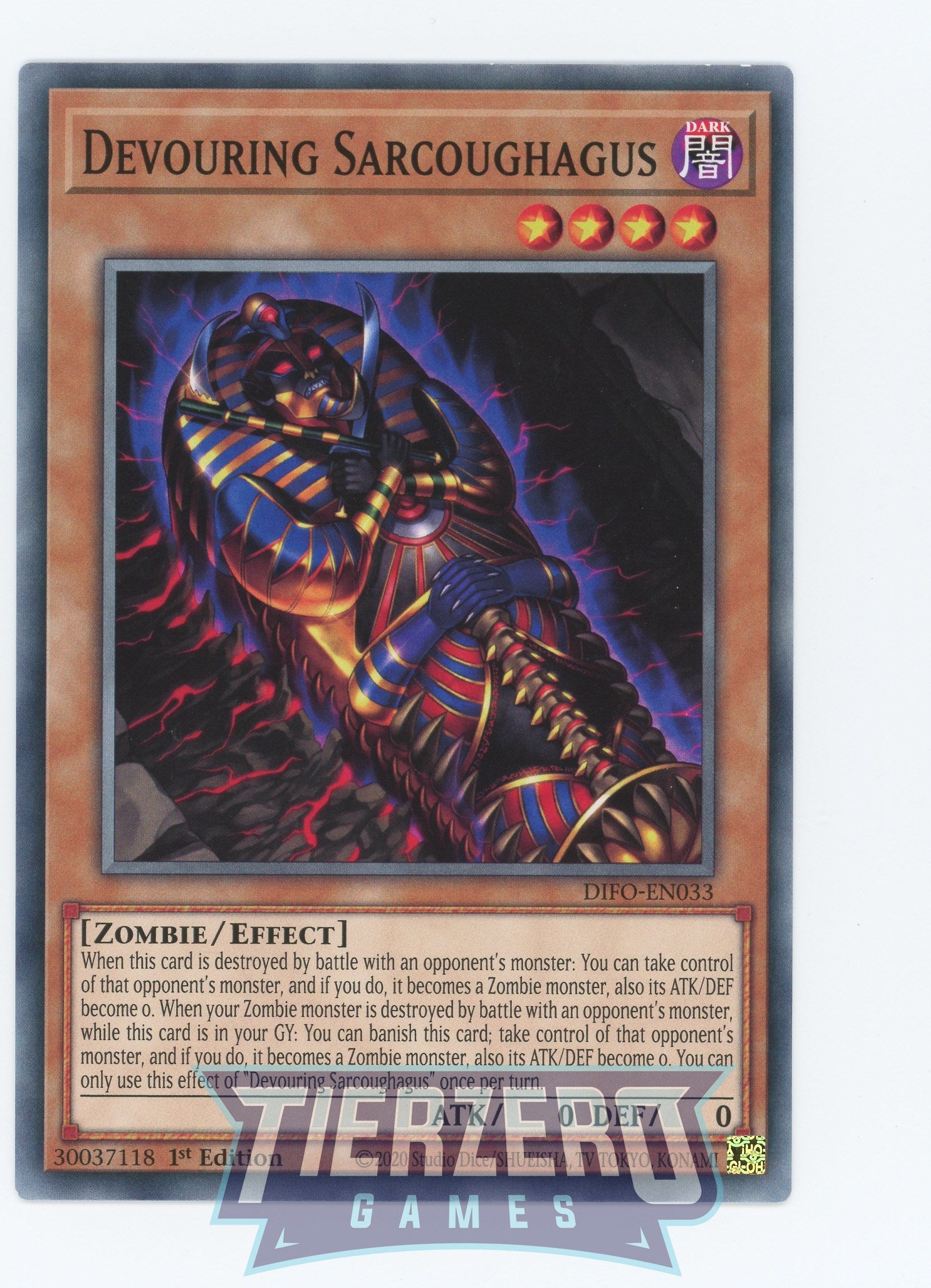 DIFO-EN033 - Devouring Sarcoughagus - Common - Effect Monster - Dimension Force