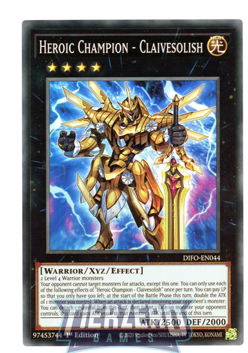DIFO-EN044 - Heroic Champion - Claivesolish - Super Rare - Dimension Force