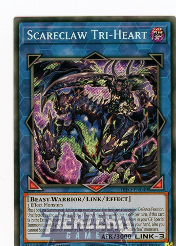 DIFO-EN049 - Scareclaw Tri-Heart - Secret Rare - Dimension Force