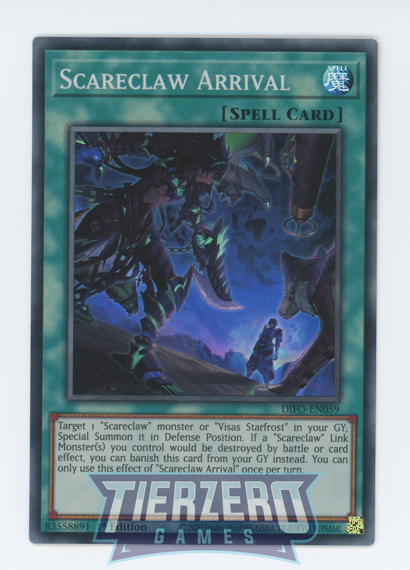 DIFO-EN059 - Scareclaw Arrival - Super Rare - Normal Spell - Dimension Force