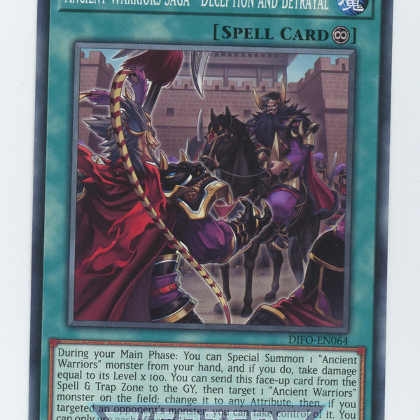 DIFO-EN064 - Ancient Warriors Saga - Deception and Betrayal