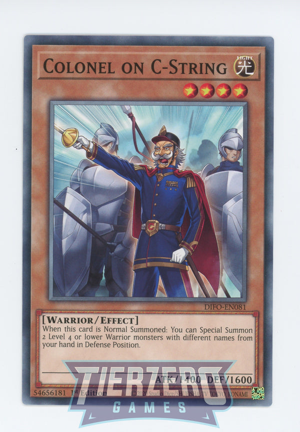 DIFO-EN081 - Colonel on C-String - Common - Effect Monster - Dimension Force