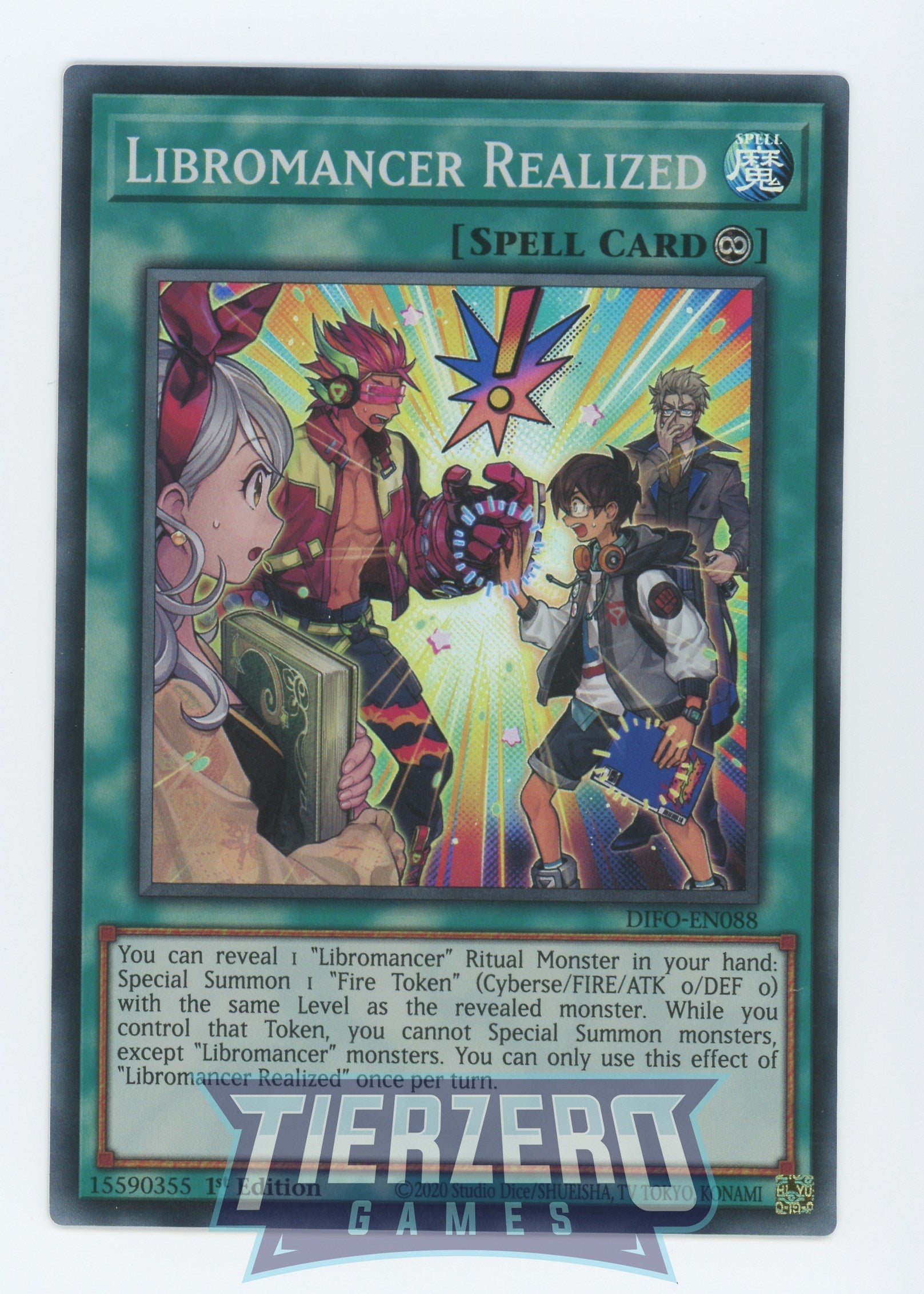 DIFO-EN088 - Libromancer Realized - Super Rare - Continuous Spell - Dimension Force