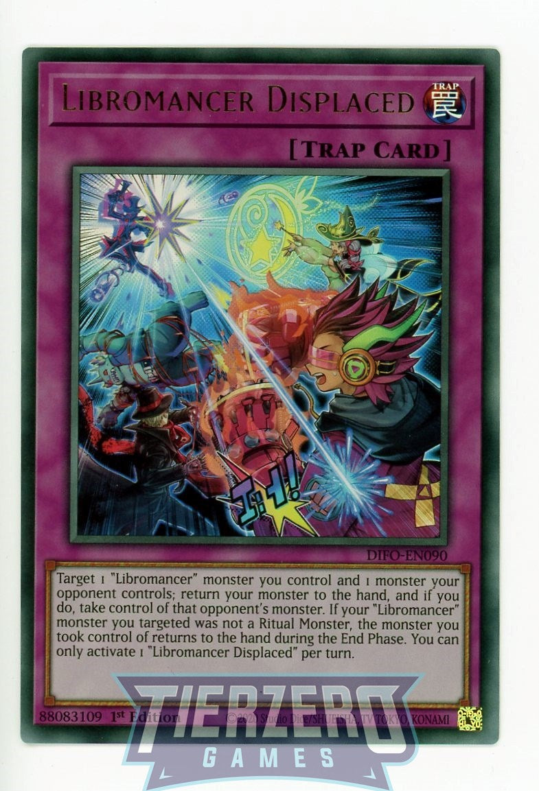 DIFO-EN090 - Libromancer Displaced - Ultra Rare - Normal Trap - Dimension Force