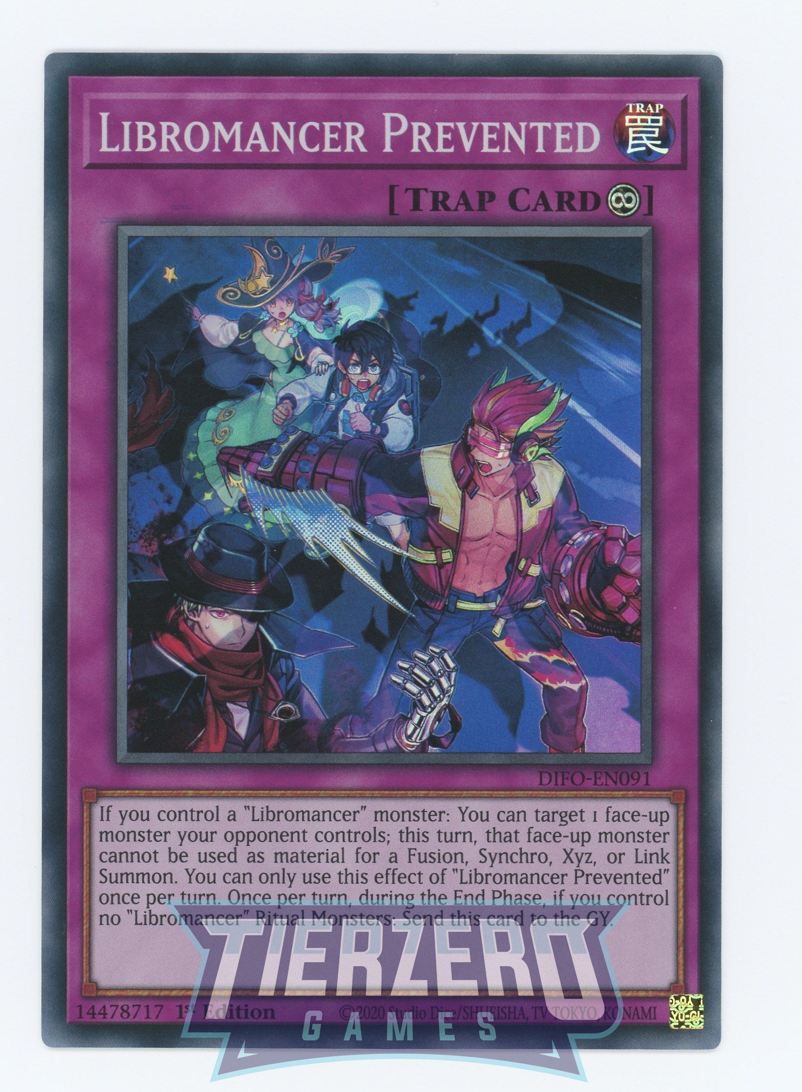 DIFO-EN091 - Libromancer Prevented - Super Rare - Continuous Trap - Dimension Force