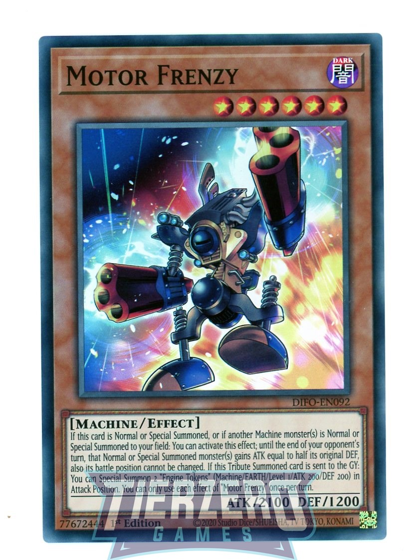 DIFO-EN092 - Motor Frenzy - Super Rare - Effect Monster - Dimension Force