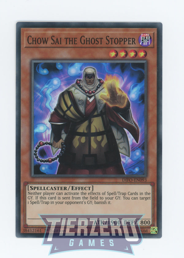 DIFO-EN093 - Chow Sai the Ghost Stopper - Super Rare - Effect Monster - Dimension Force