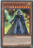 DLCS-EN002 - Legendary Knight Critias (Blue) - Ultra Rare - Dragons of Legend: The Complete Series