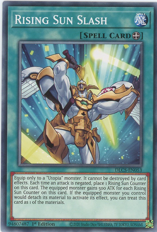 DLCS-EN053 - Rising Sun Slash - Common - Equip Spell - Dragons of Legend The Complete Series