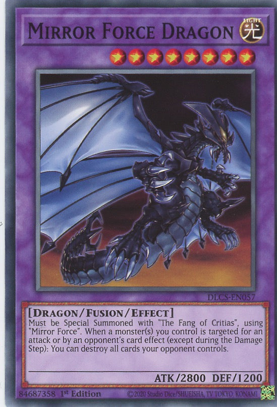 DLCS-EN057 - Mirror Force Dragon - Common - Effect Fusion Monster - Dragons of Legend The Complete Series