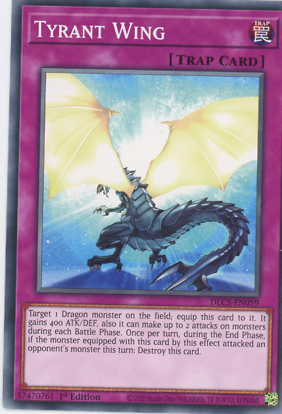 DLCS-EN059 - Tyrant Wing - Common - Normal Trap - Dragons of Legend The Complete Series