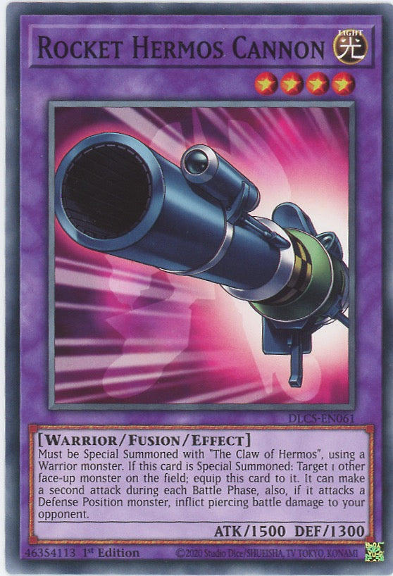 DLCS-EN061 - Rocket Hermos Cannon - Common - Effect Fusion Monster - Dragons of Legend The Complete Series