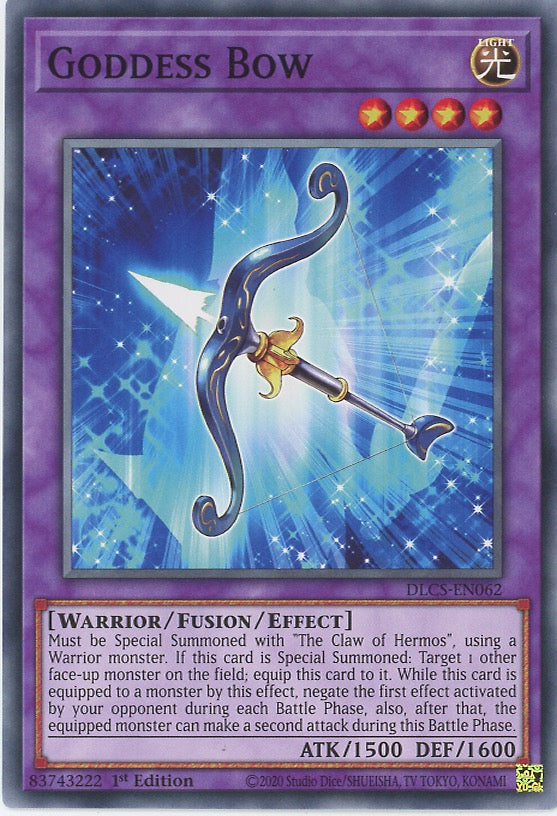 DLCS-EN062 - Goddess Bow - Common - Effect Fusion Monster - Dragons of Legend The Complete Series