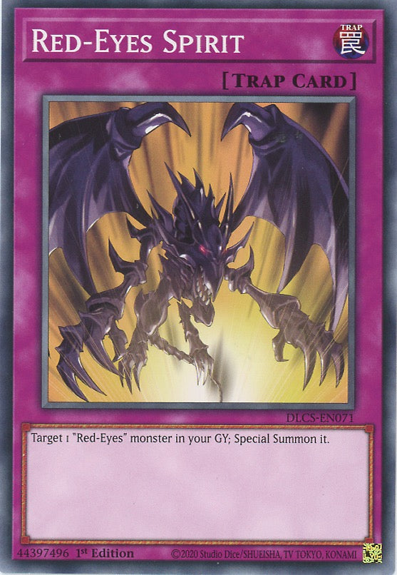 DLCS-EN071 - Red-Eyes Spirit - Common - Normal Trap - Dragons of Legend The Complete Series