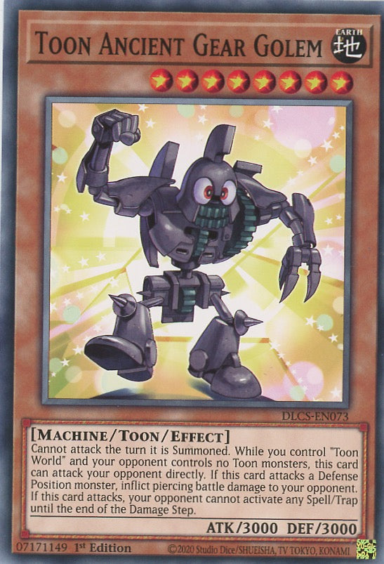 DLCS-EN073 - Toon Ancient Gear Golem - Common - Toon monster - Dragons of Legend The Complete Series