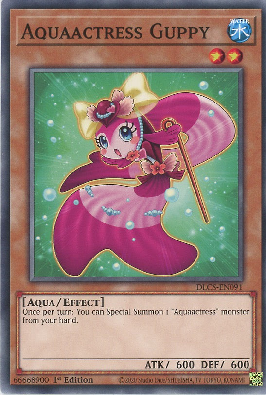 DLCS-EN091 - Aquaactress Guppy - Common - Effect Monster - Dragons of Legend The Complete Series