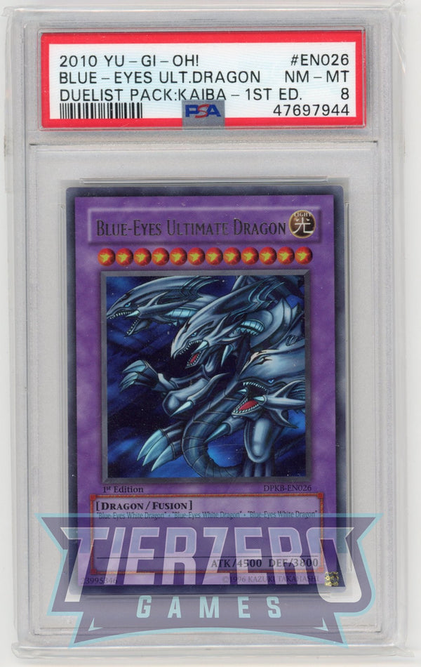 DPKB-EN026 - Blue-Eyes Ultimate Dragon - Ultra Rare - PSA 8