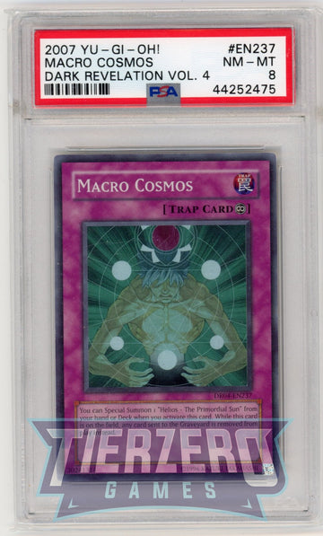 DR04-EN237 - Macro Cosmos - Super Rare - Dark Revelation Volume 4 - PSA 8