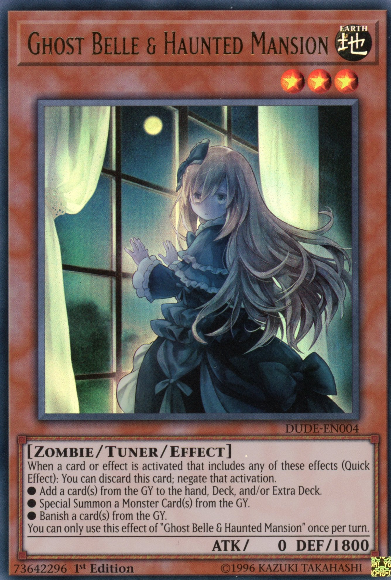 DUDE-EN004 - Ghost Belle & Haunted Mansion (alternate art) - Ultra Rare - Effect Tuner monster - 1st Edition - Duel Devastator