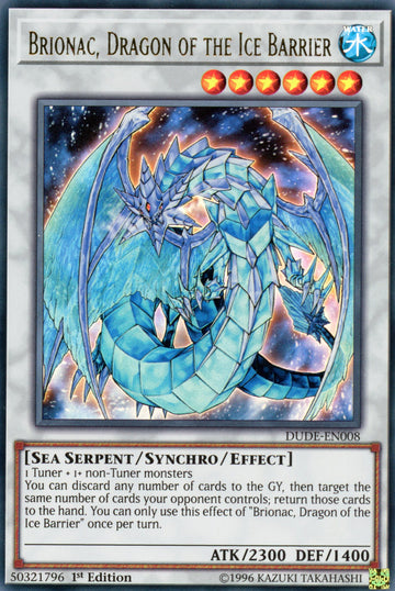 DUDE-EN008 - Brionac, Dragon of the Ice Barrier - Ultra Rare - Duel Devastator - 1st Edition