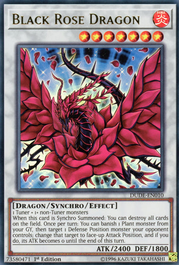 DUDE-EN010 - Black Rose Dragon - Ultra Rare - Duel Devastator - 1st Edition