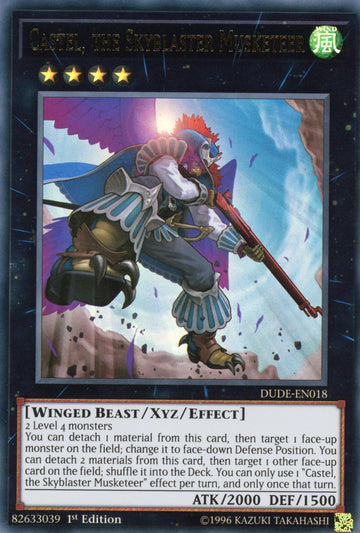 DUDE-EN018 - Castel, the Skyblaster Musketeer - Ultra Rare - Duel Devastator - 1st Edition