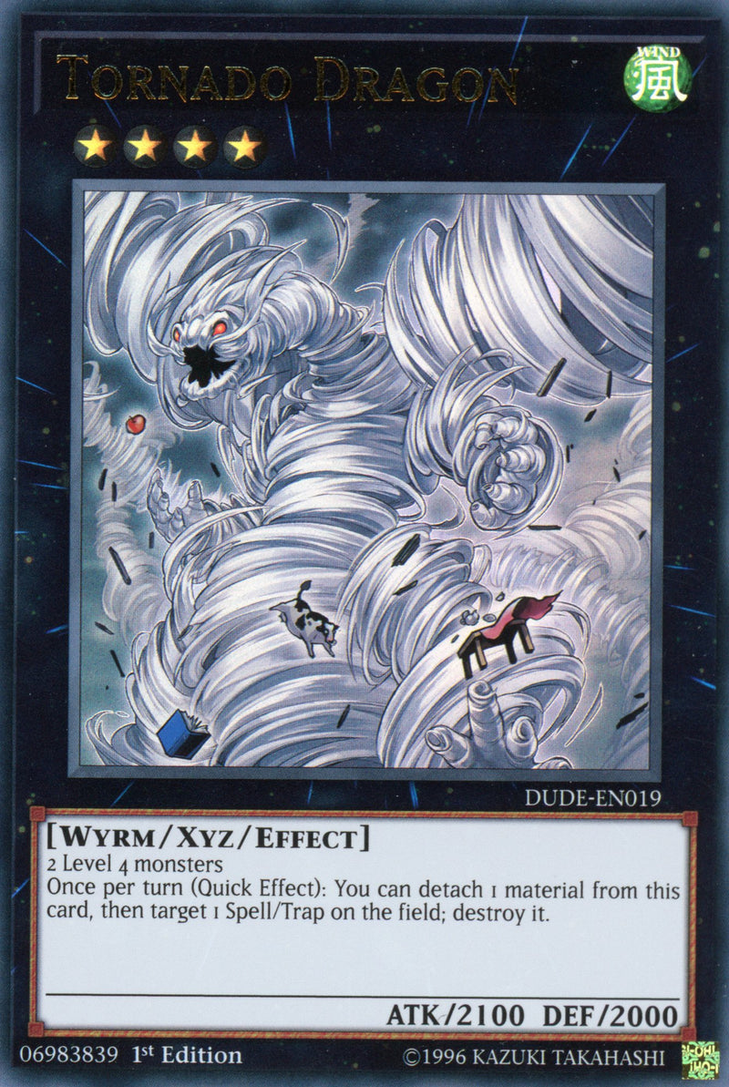 DUDE-EN019 - Tornado Dragon - Ultra Rare - Effect Xyz Monster - 1st Edition - Duel Devastator