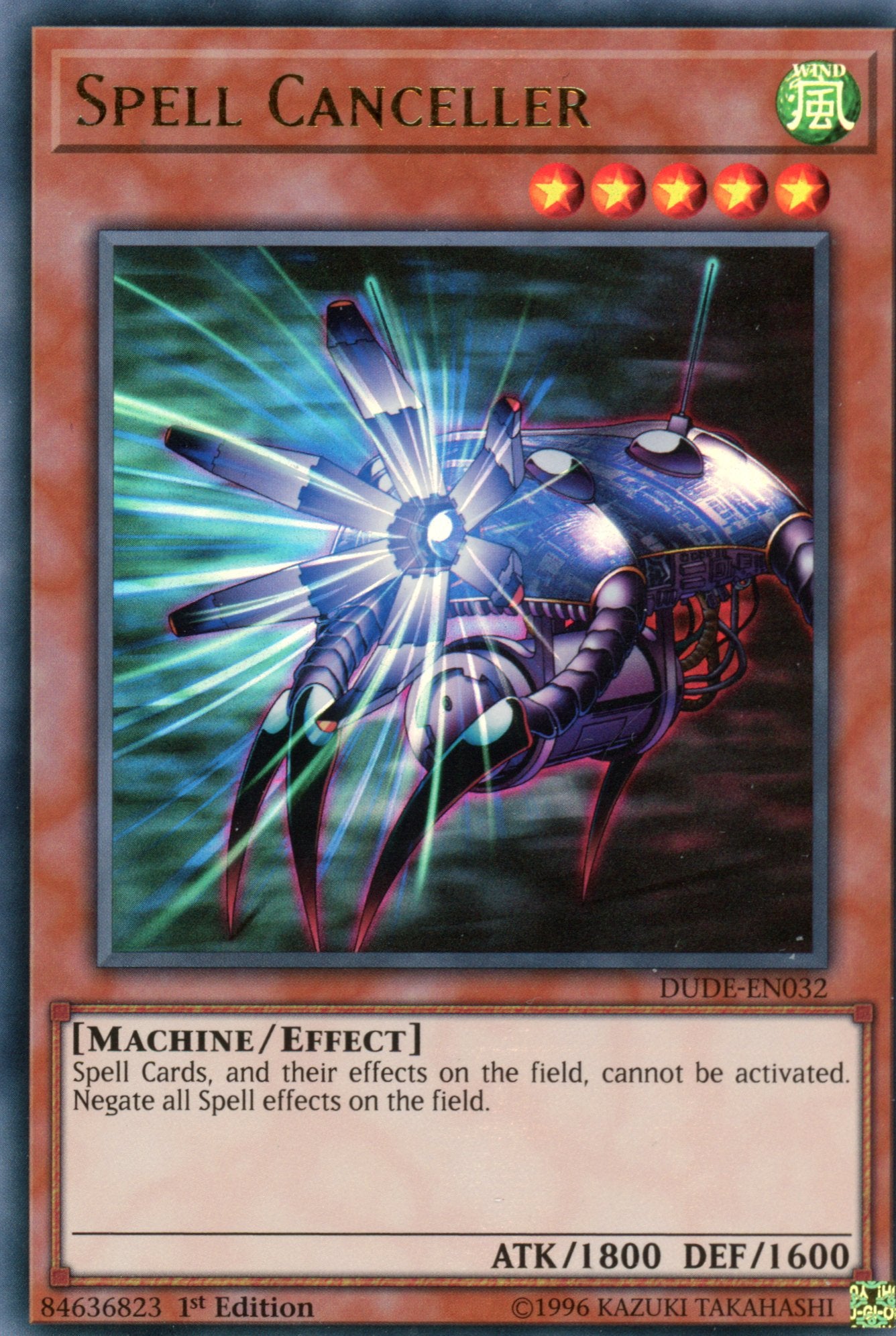 DUDE-EN032 - Spell Canceller - Ultra Rare - Effect Monster - 1st Edition - Duel Devastator