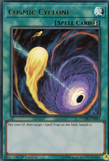 DUDE-EN043 - Cosmic Cyclone - Ultra Rare - Duel Devastator - 1st Edition