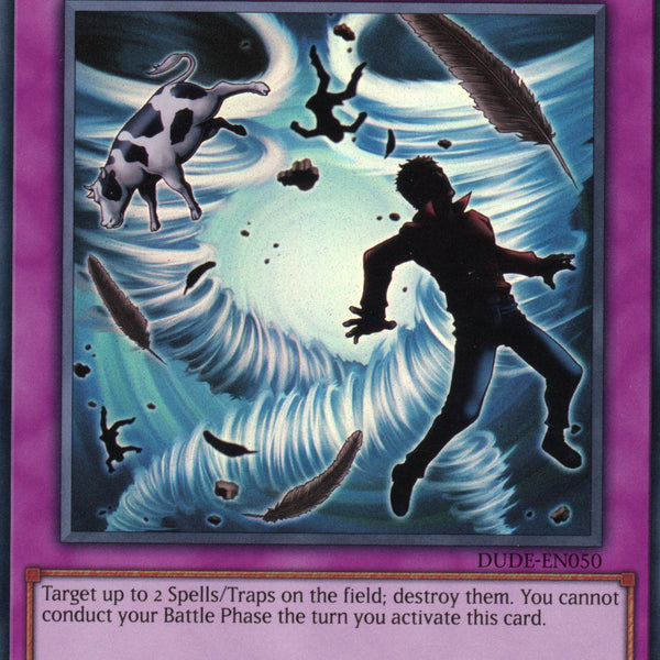 heavy storm yugioh card DUDE-EN050 - Heavy Storm Duster - Ultra Rare - Normal Trap Card