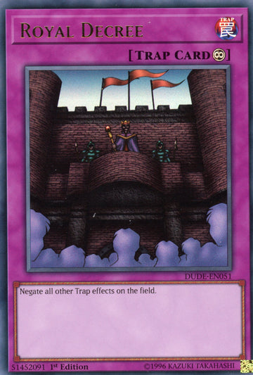DUDE-EN051 - Royal Decree - Ultra Rare - Duel Devastator - 1st Edition