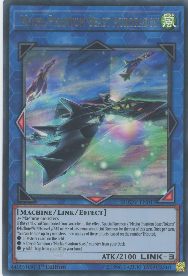 DUOV-EN017 - Mecha Phantom Beast Auroradon - Ultra Rare - Effect Link Monster - Duel Overload