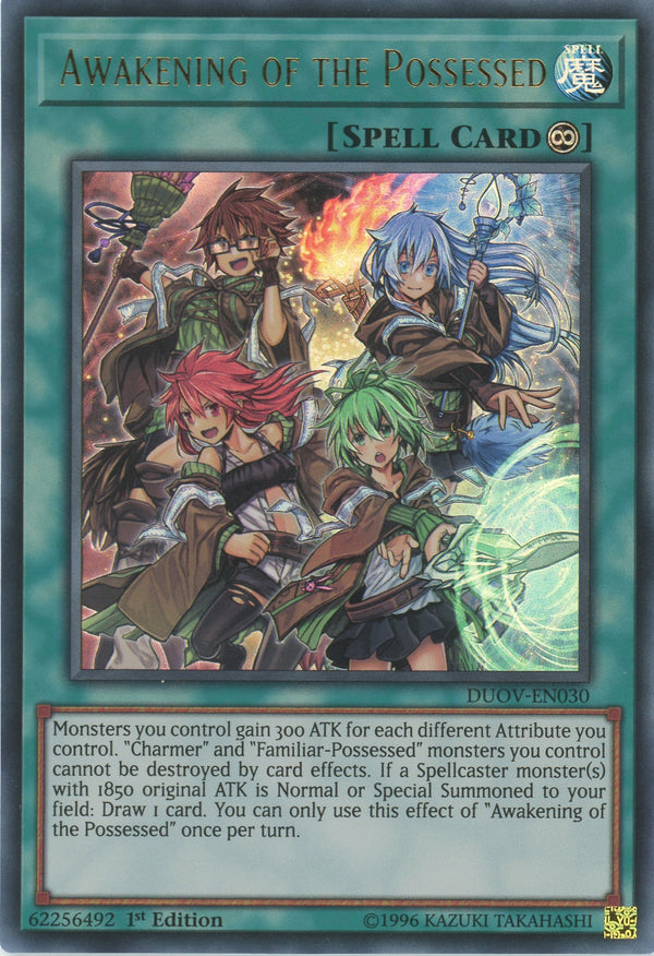 DUOV-EN030 - Awakening of the Possessed - Ultra Rare - Continuous Spell - Duel Overload