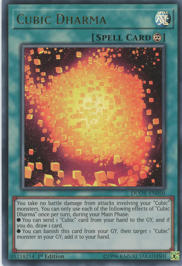 DUOV-EN050 - Cubic Dharma - Ultra Rare - Continuous Spell - Duel Overload