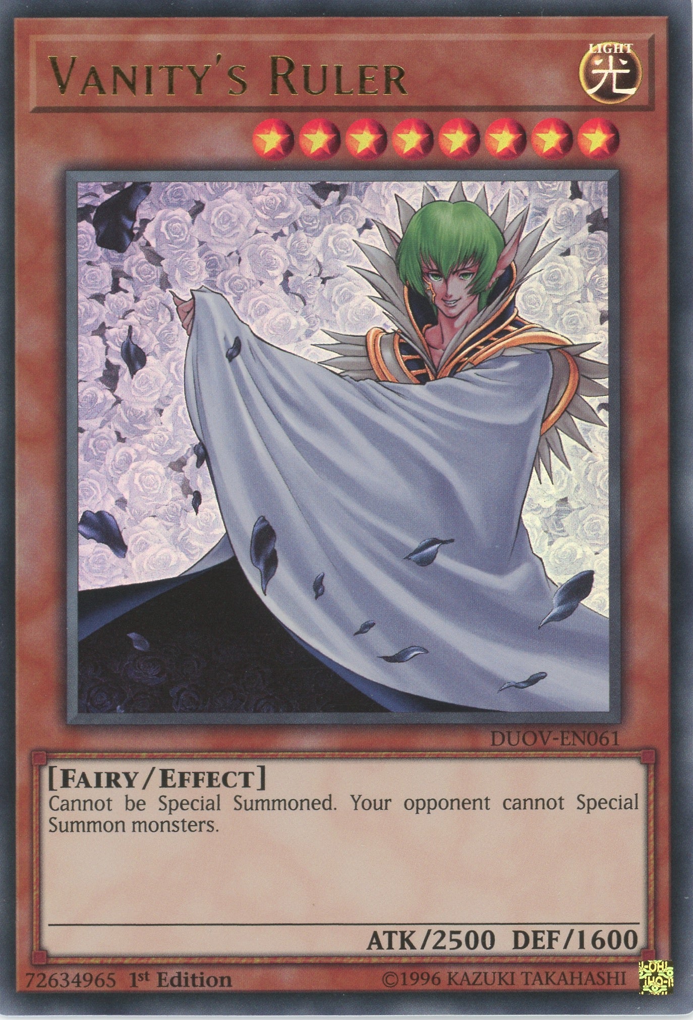 DUOV-EN061 - Vanity's Ruler - Ultra Rare - Effect Monster - Duel Overload