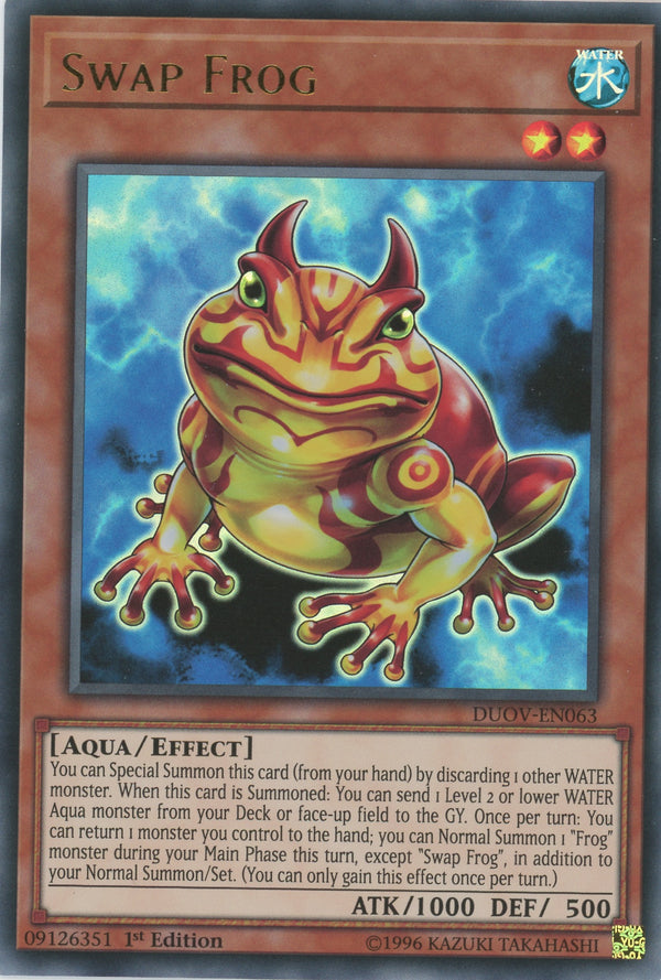 DUOV-EN063 - Swap Frog - Ultra Rare - Effect Monster - Duel Overload
