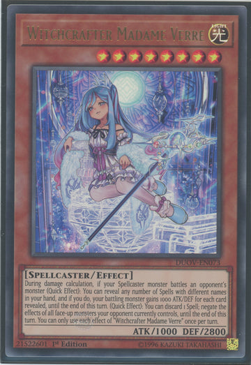 DUOV-EN073 - Witchcrafter Madame Verre - Ultra Rare - Duel Overload