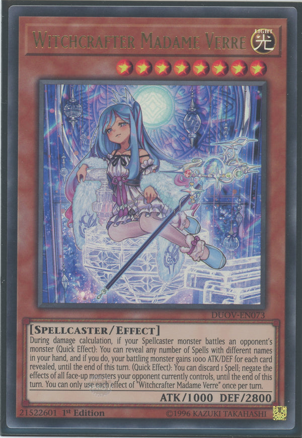 DUOV-EN073 - Witchcrafter Madame Verre - Ultra Rare - Effect Monster - Duel Overload