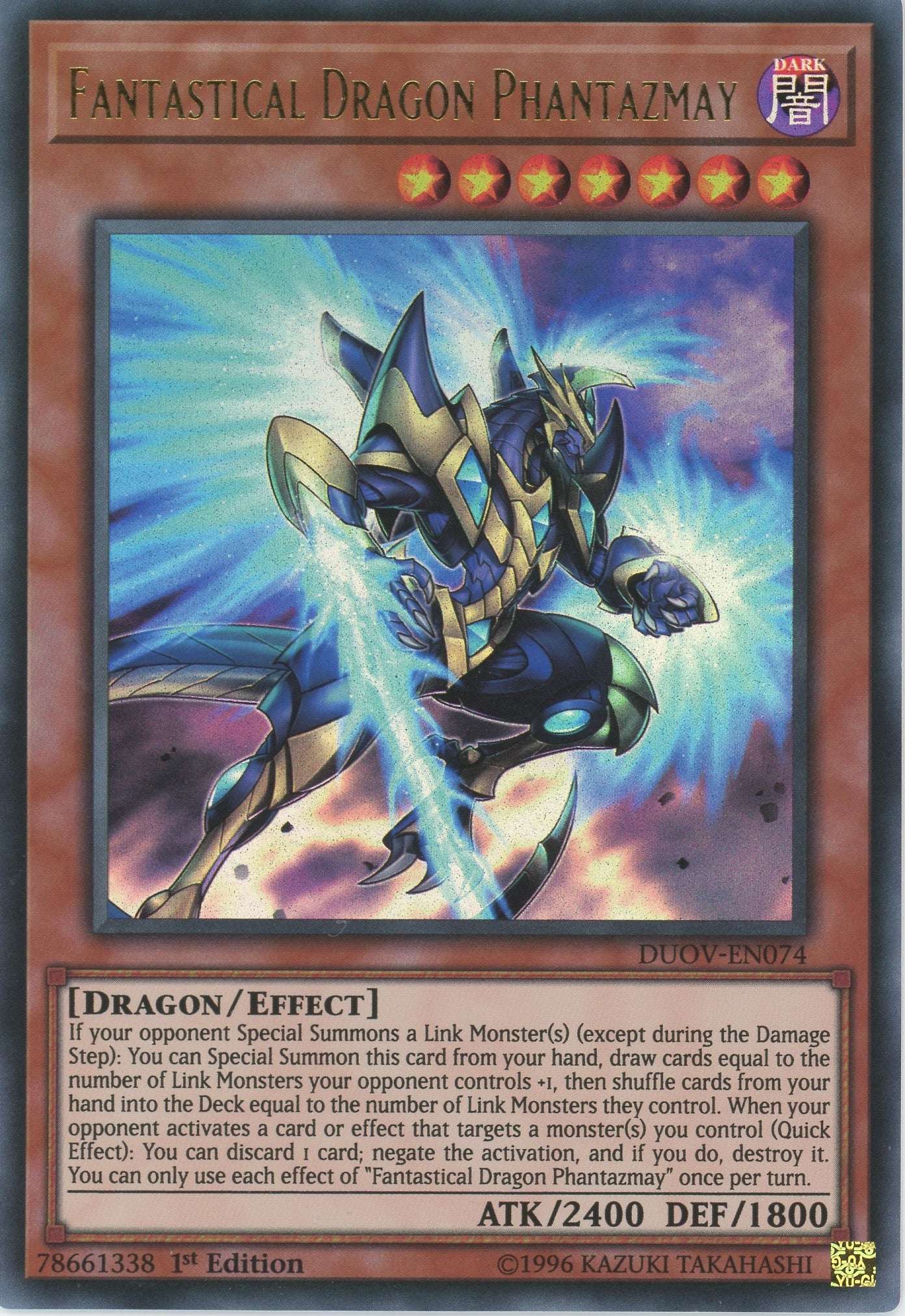 DUOV-EN074 - Fantastical Dragon Phantazmay - Ultra Rare - Effect Monster - Duel Overload