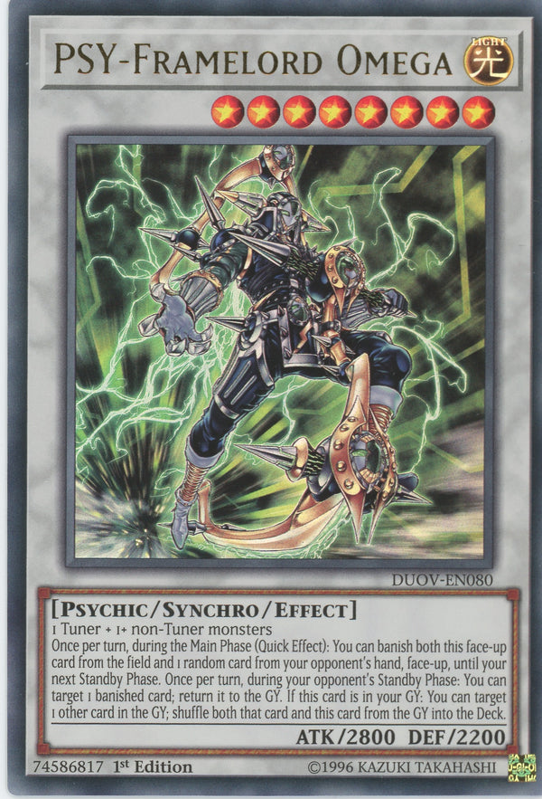 DUOV-EN080 - PSY-Framelord Omega - Ultra Rare - Effect Synchro Monster - Duel Overload