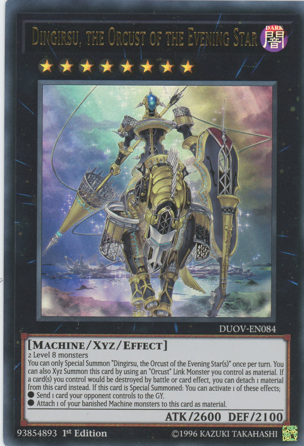 DUOV-EN084 - Dingirsu, the Orcust of the Evening Star - Ultra Rare - Effect Xyz Monster - Duel Overload