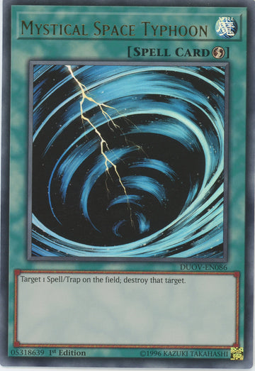 DUOV-EN086 - Mystical Space Typhoon - Ultra Rare - Duel Overload