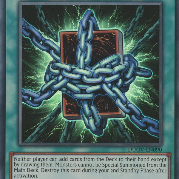 yugioh devack deck DUOV-EN090 - Deck Lockdown - Ultra Rare - Continuous Spell - 1st Edition