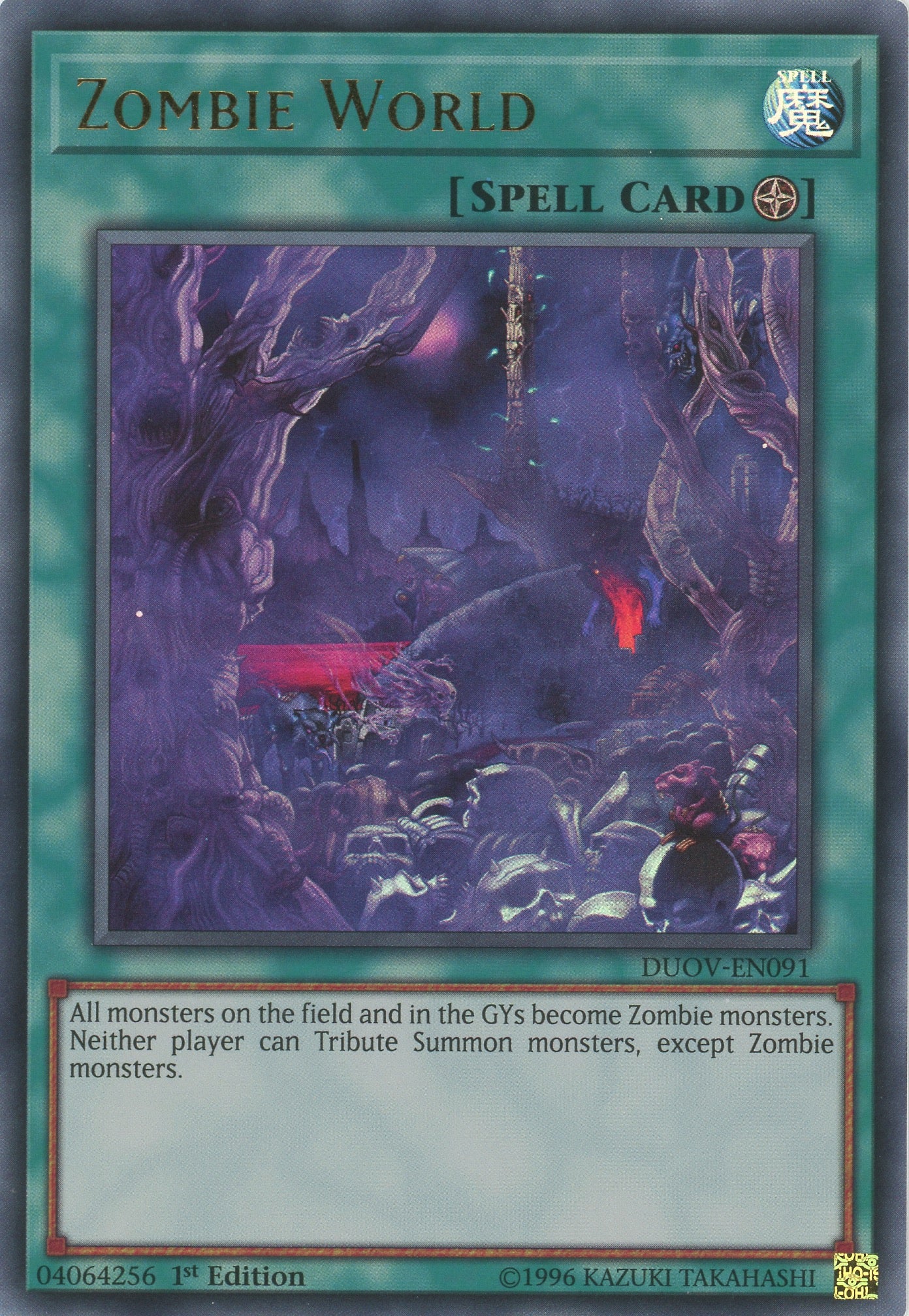 DUOV-EN091 - Zombie World - Ultra Rare - Field Spell - Duel Overload