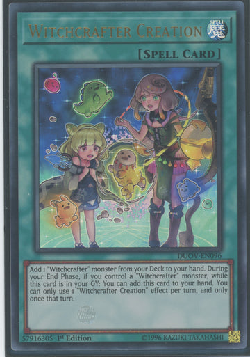 DUOV-EN096 - Witchcrafter Creation - Ultra Rare - Duel Overload