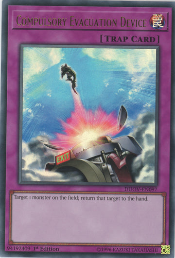 DUOV-EN097 - Compulsory Evacuation Device - Ultra Rare - Duel Overload