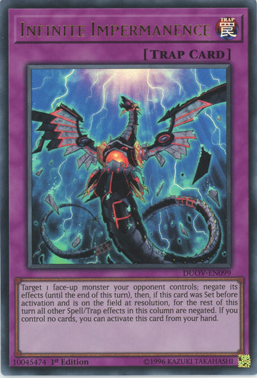 DUOV-EN099 - Infinite Impermanence - Ultra Rare - Duel Overload